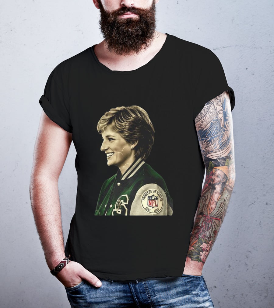 Diana Princess Of Hearts 1961-1997 NFL Philadelphia Eagles T-Shirt