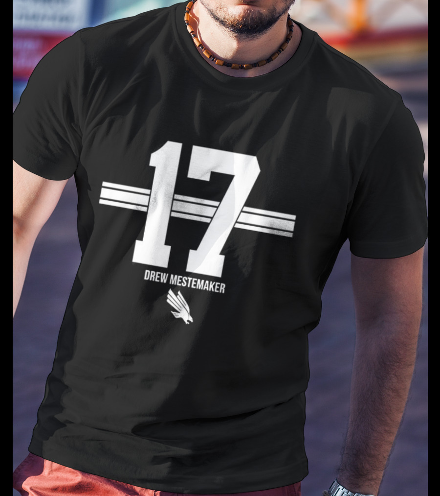 Drew Mestemaker North Texas Mean Green Football Number 17 T-Shirt