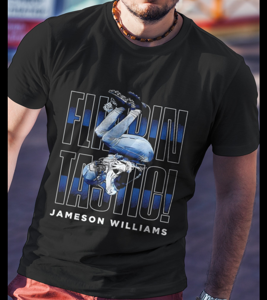 Flippintastic Jameson Williams Detroit Lions T-Shirt