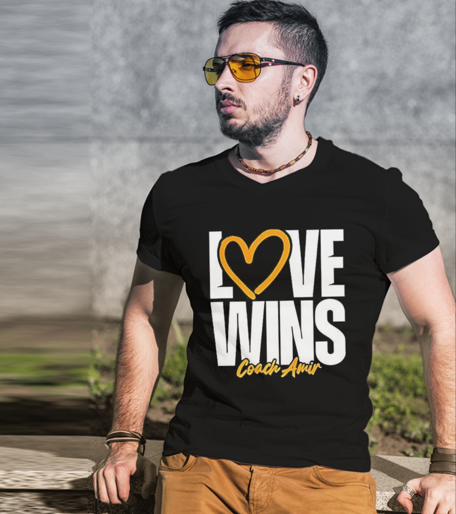 Kennesaw State Owls Love Wins Coach Amir Logo T-Shirt