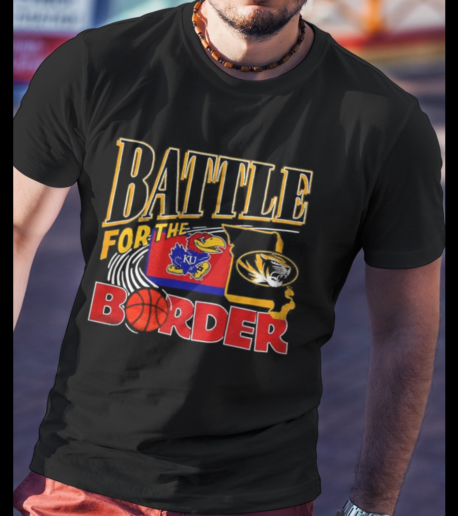Battle For The Border KU Jayhawks Vs Mizzou Tigers T-Shirt