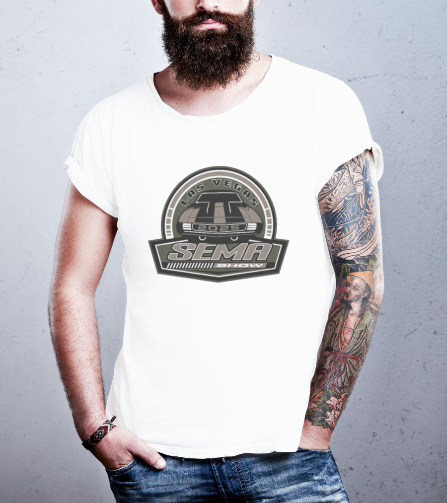 SEMA Show Las Vegas 2025 Car Badge T-Shirt