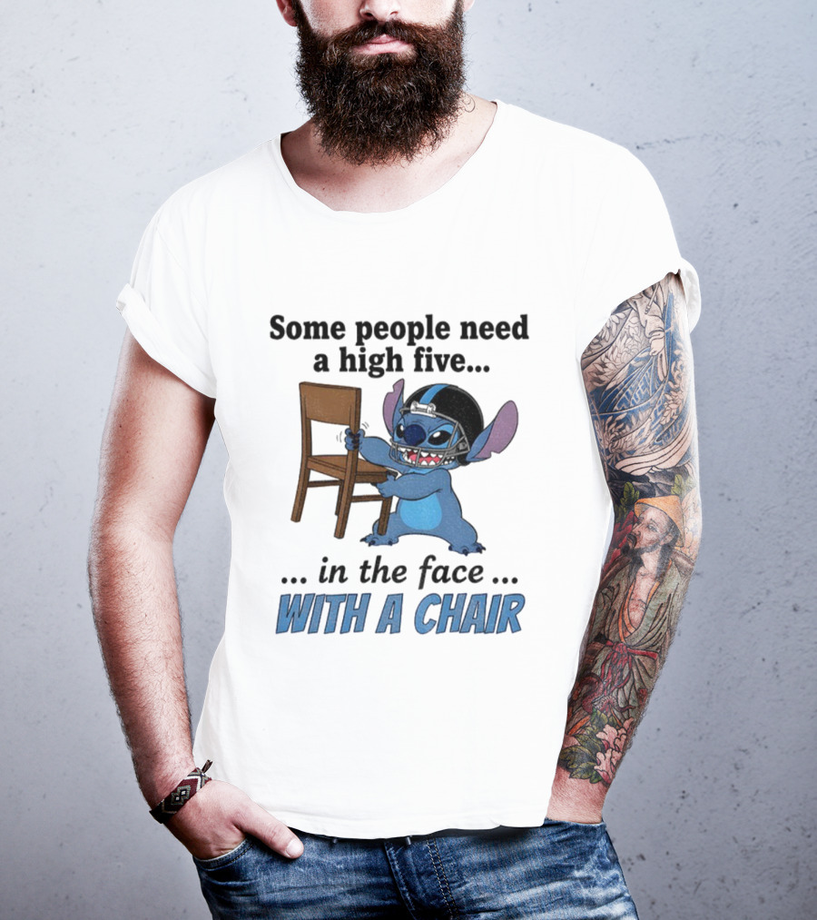 Stitch Some People Need A High Five In The Face With A Chair T-Shirt