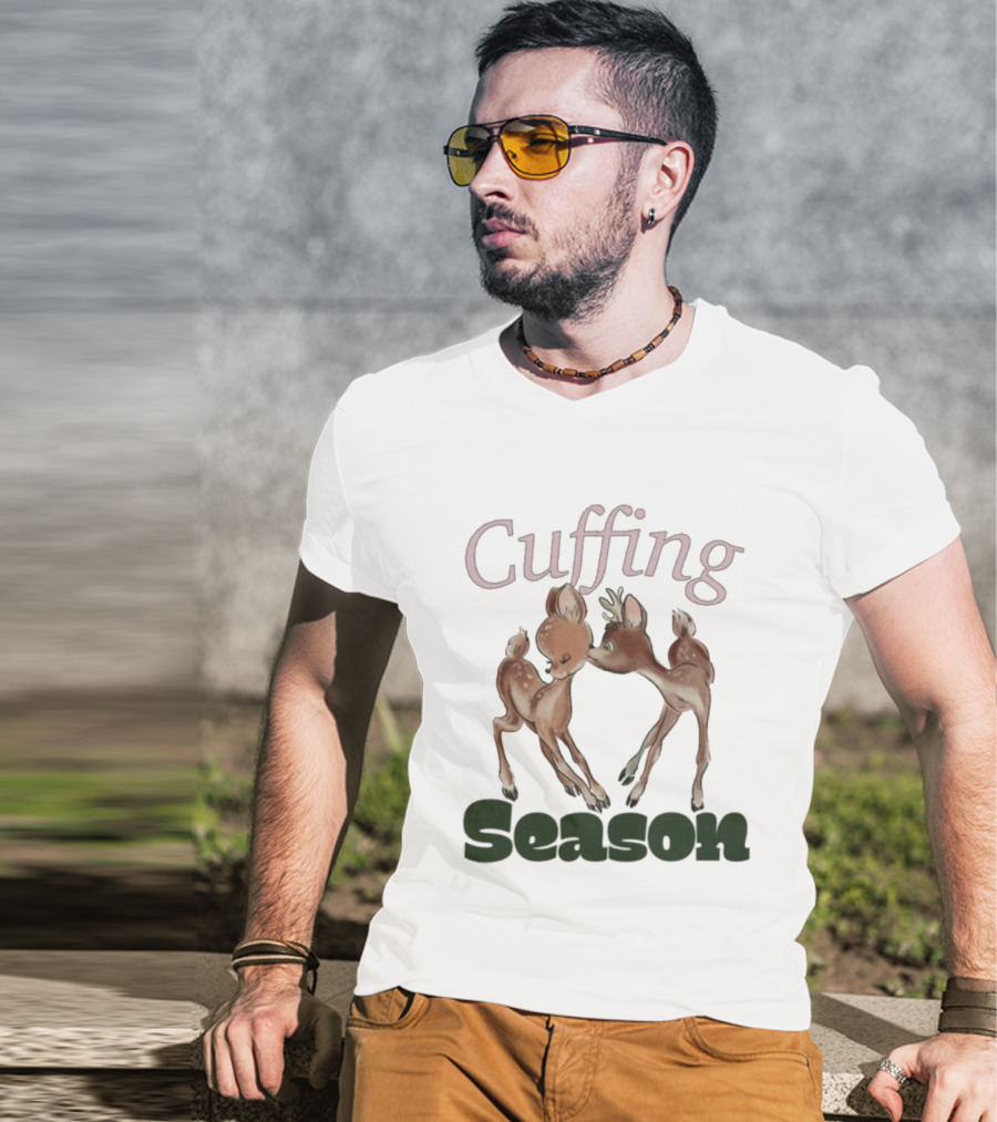 Cuffing Season Deers Kiss T-Shirt