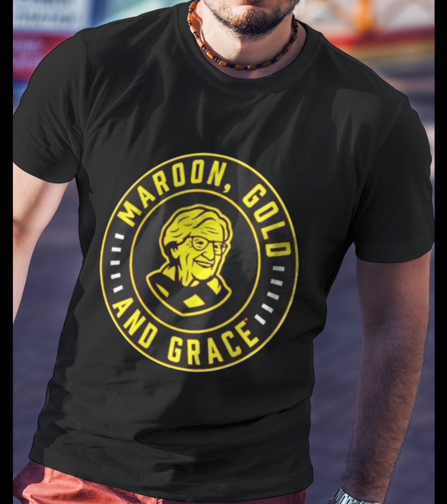 Maroon Gold And Grace Sister Jean Loyola Chicago Ramblers T-Shirt
