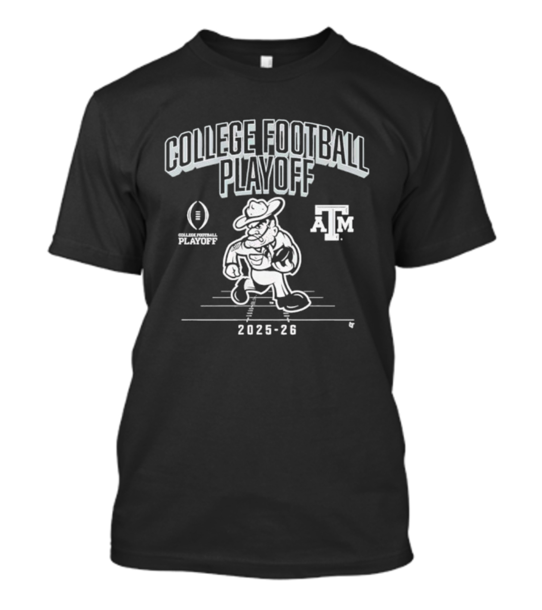 Texas A&M 2025-26 College Football Playoff Mascot Cowboy T-Shirt