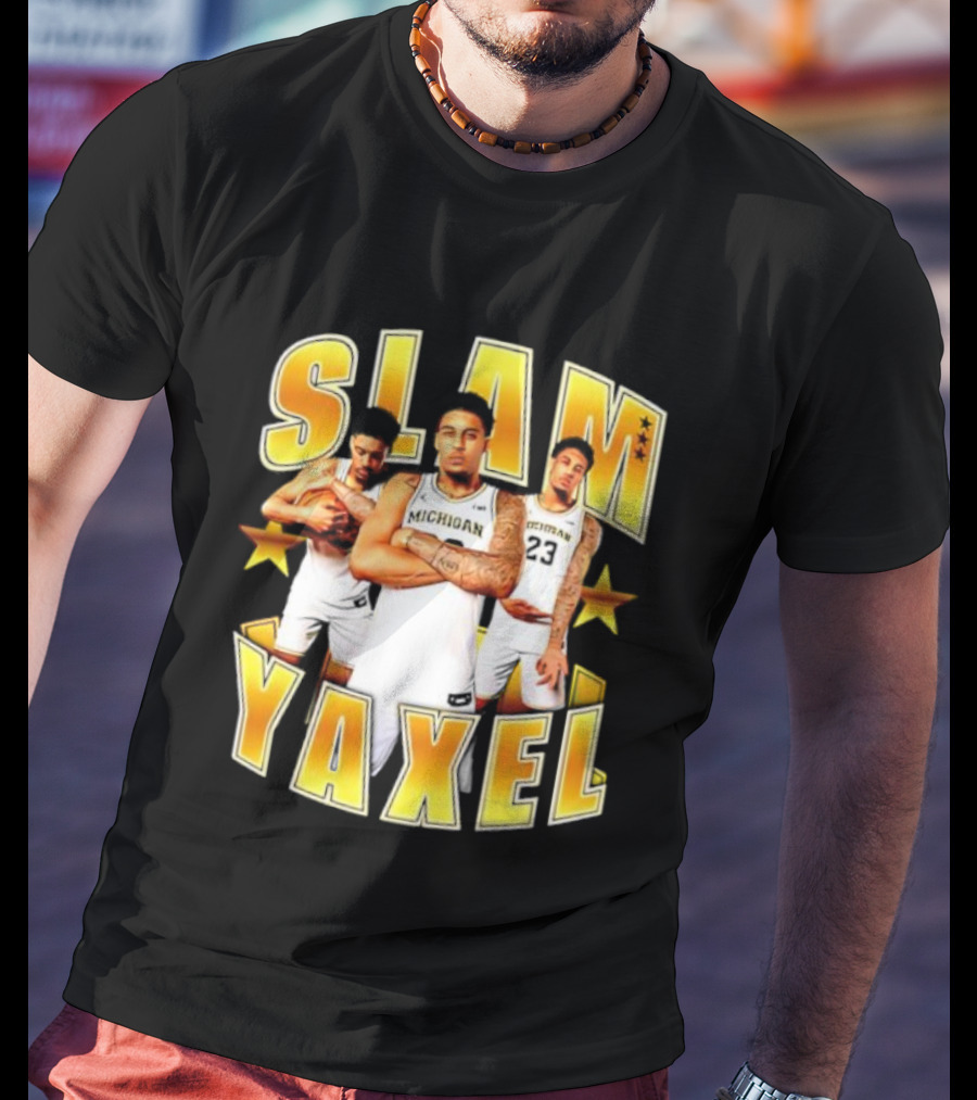 Michigan SLAM Yaxel Lendeborg Basketball Stars T-Shirt