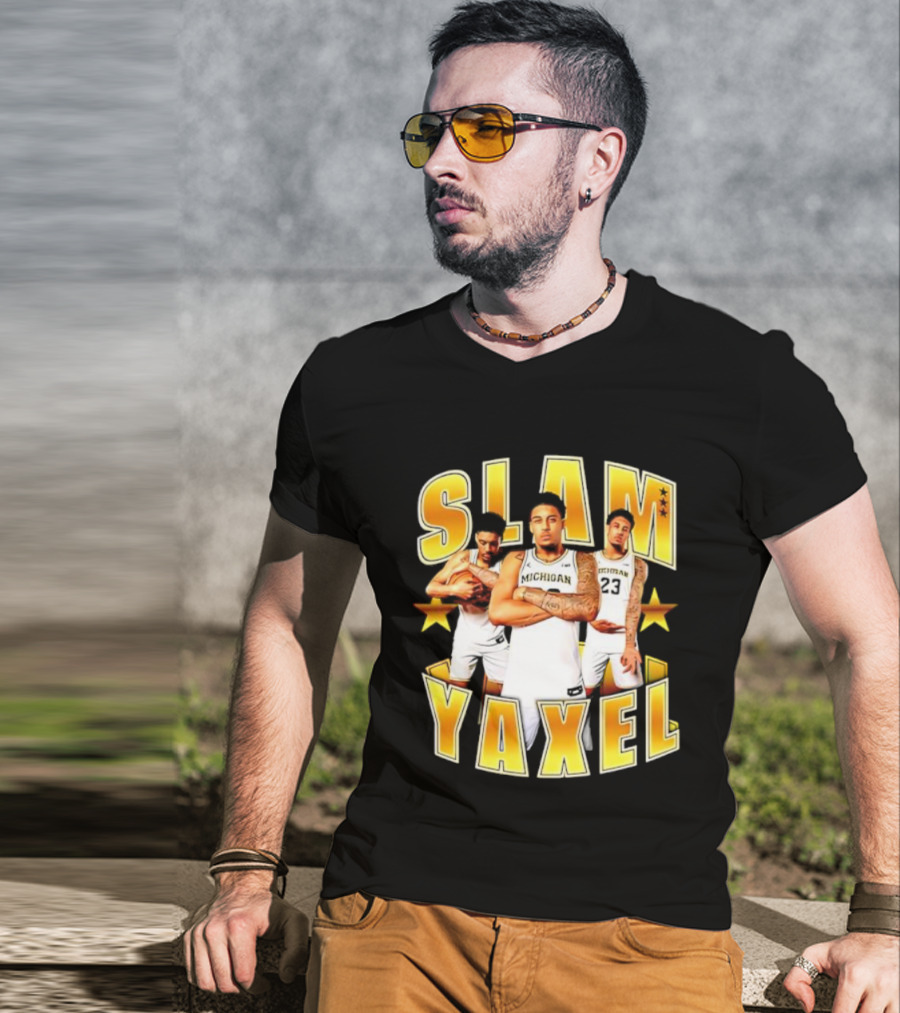 Michigan SLAM Yaxel Lendeborg Basketball Stars T-Shirt