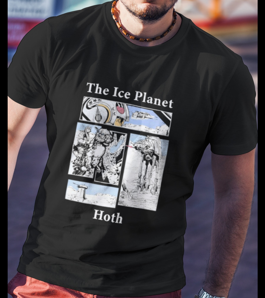 The Ice Planet Hoth Star Wars Story Panel T-Shirt
