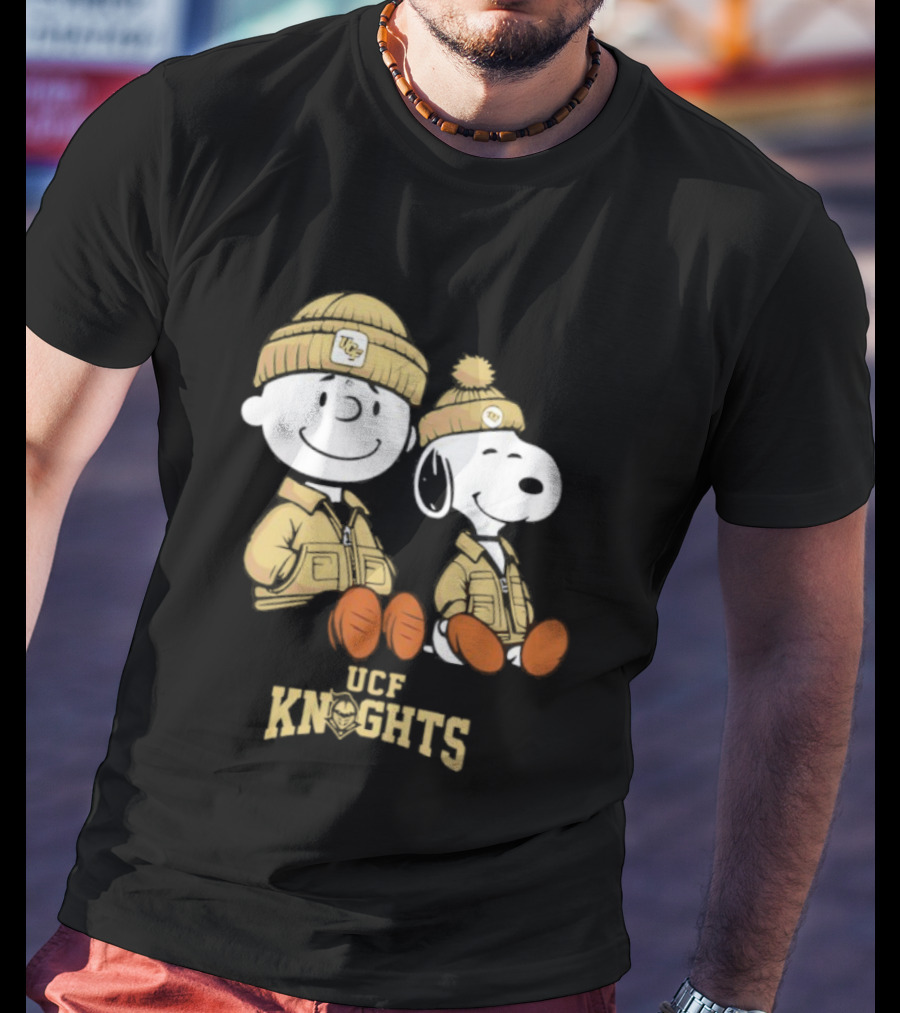 UCF Knights Snoopy Charlie Brown Collaboration Sweater Hat Football Peanuts T-Shirt