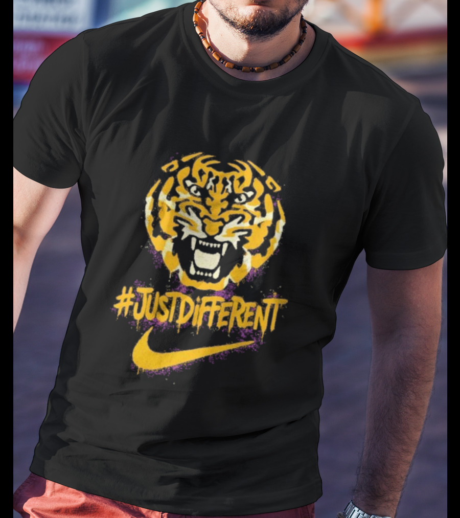 Zubaz Northwest NCAA LSU Tigers Nike Tiger Head JustDifferent T-Shirt