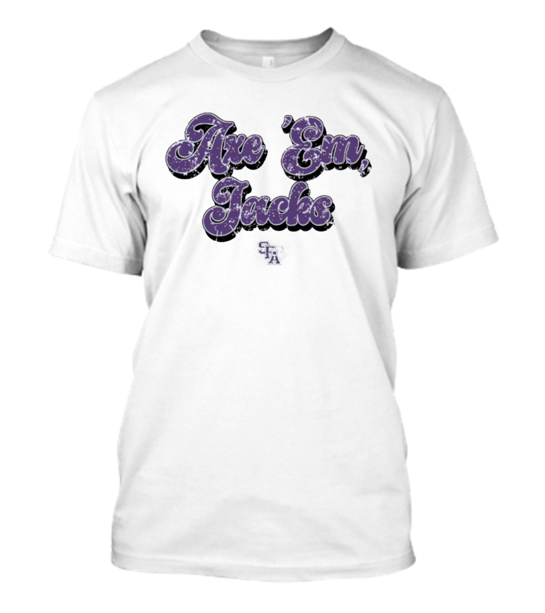 Axe 'Em Jacks Groovy Stephen F. Austin Lumberjacks Retro Style T-Shirt