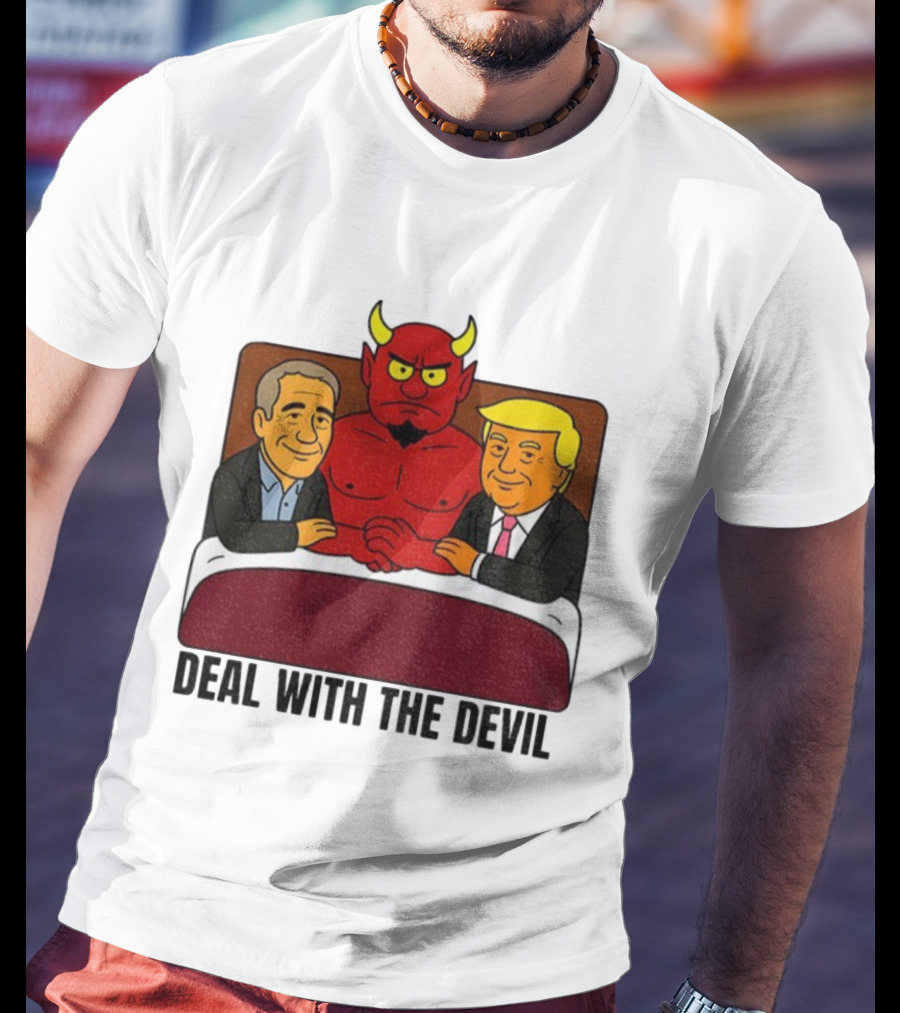 Deal With The Devil Trump Epstein Satan South Park T-Shirt