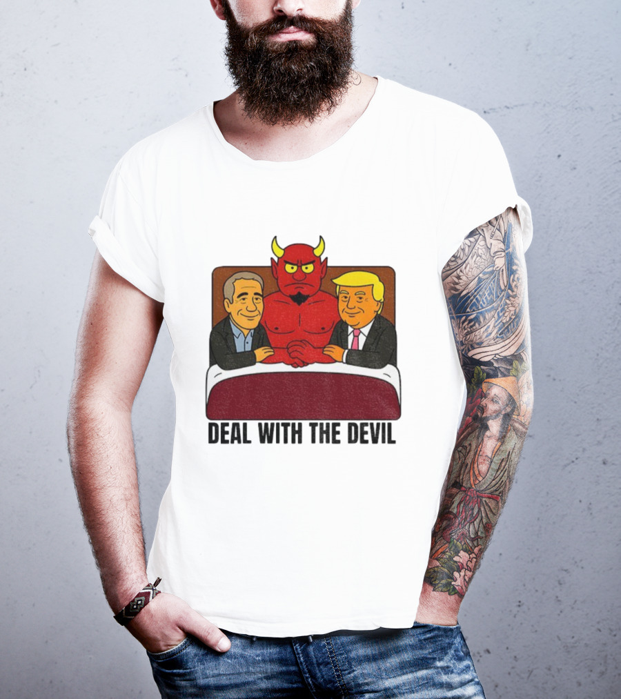 Deal With The Devil Trump Epstein Satan South Park T-Shirt