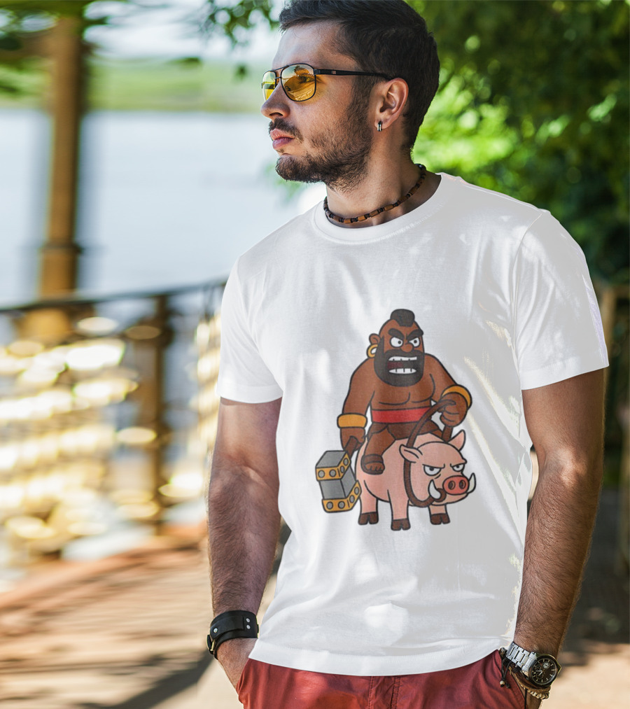 Hog Rider Character From Clash Royale Game T-Shirt