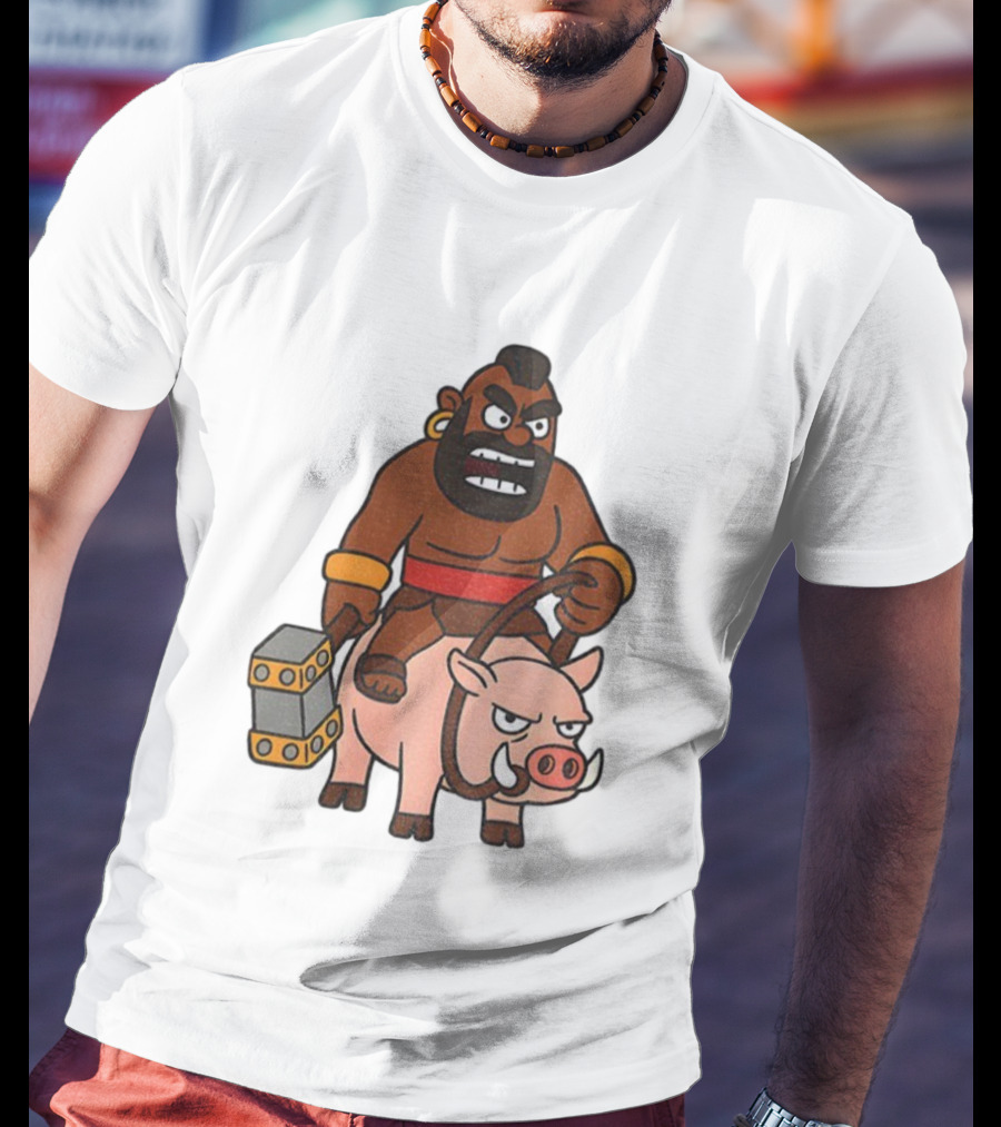 Hog Rider Character From Clash Royale Game T-Shirt