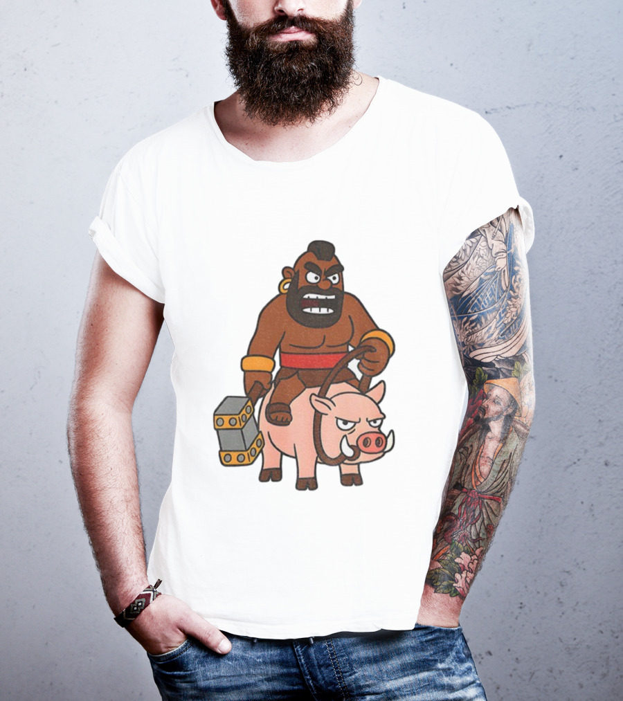 Hog Rider Character From Clash Royale Game T-Shirt