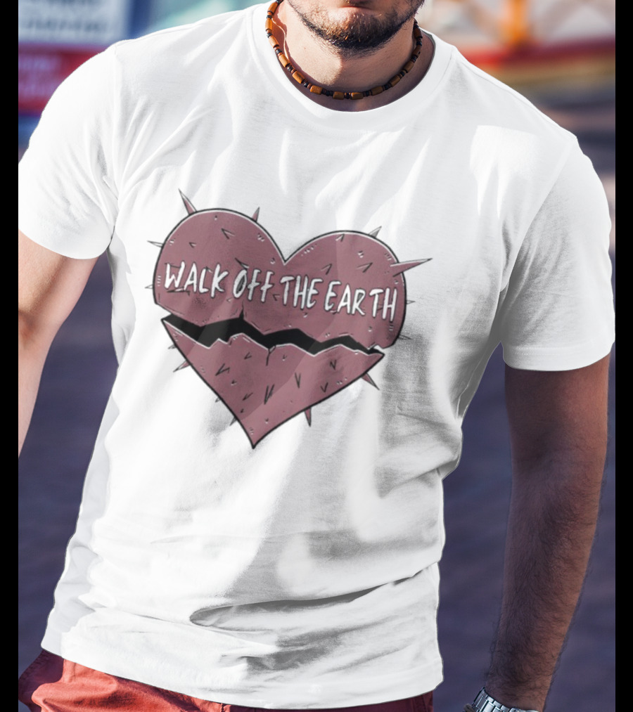 Walk Off The Earth My Stupid Heart Cracked Heart Design T-Shirt