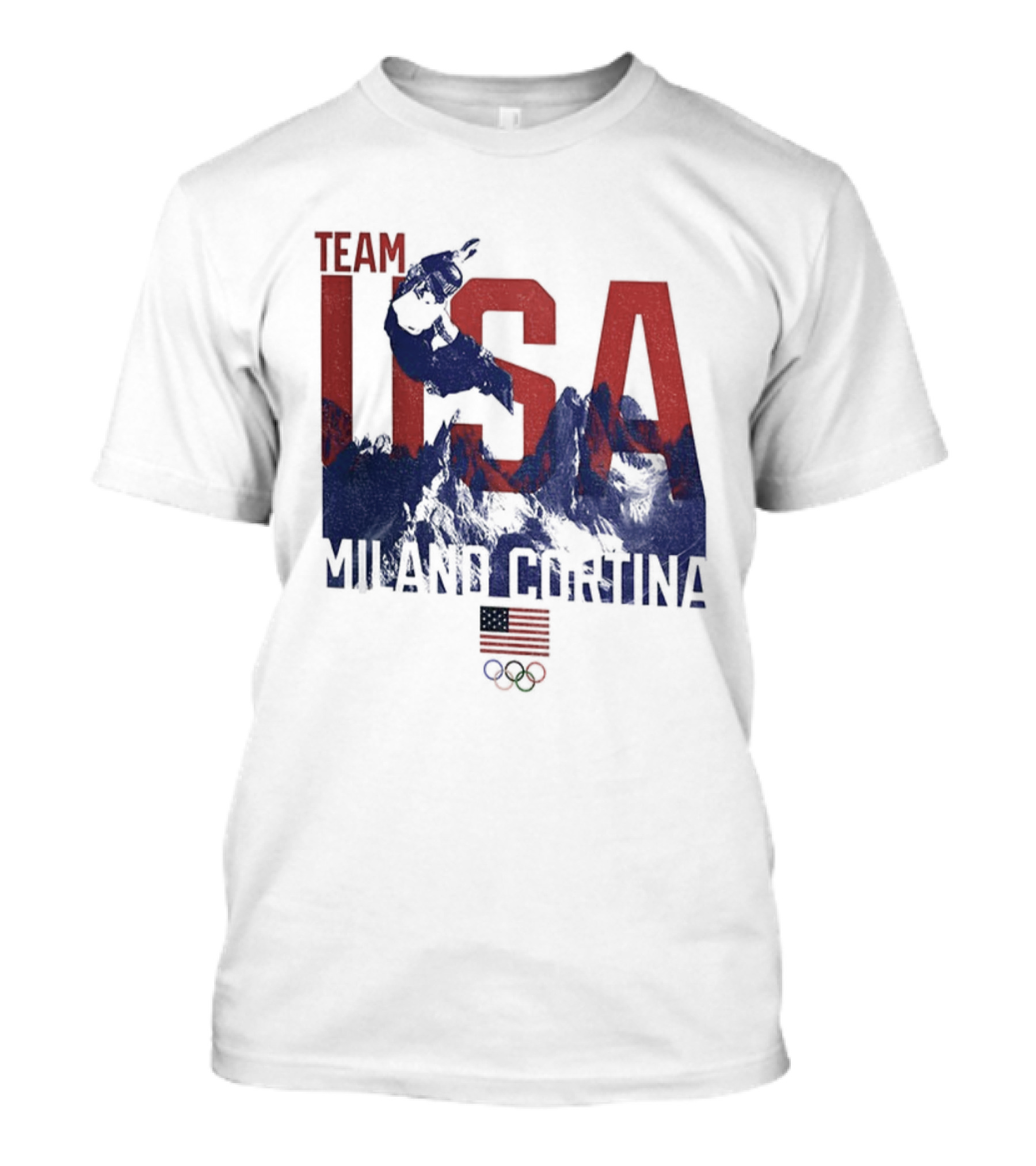 Team USA Olympic 2026 Milano Cortina American Flag T-Shirt