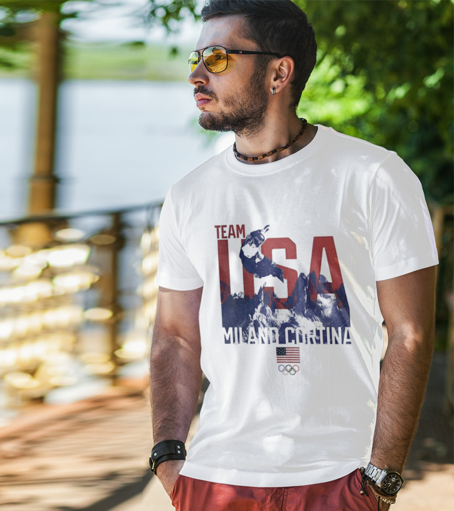 Team USA Olympic 2026 Milano Cortina American Flag T-Shirt