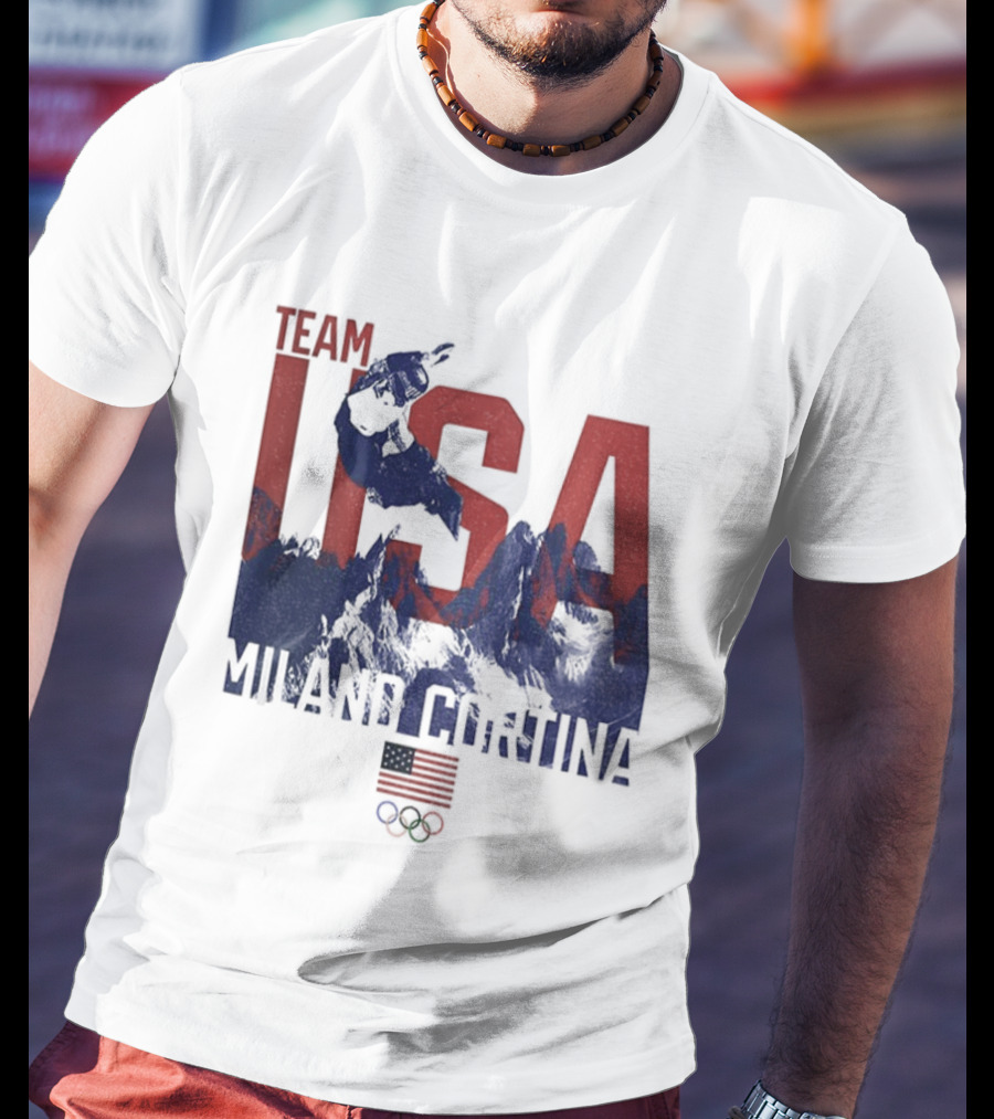 Team USA Olympic 2026 Milano Cortina American Flag T-Shirt