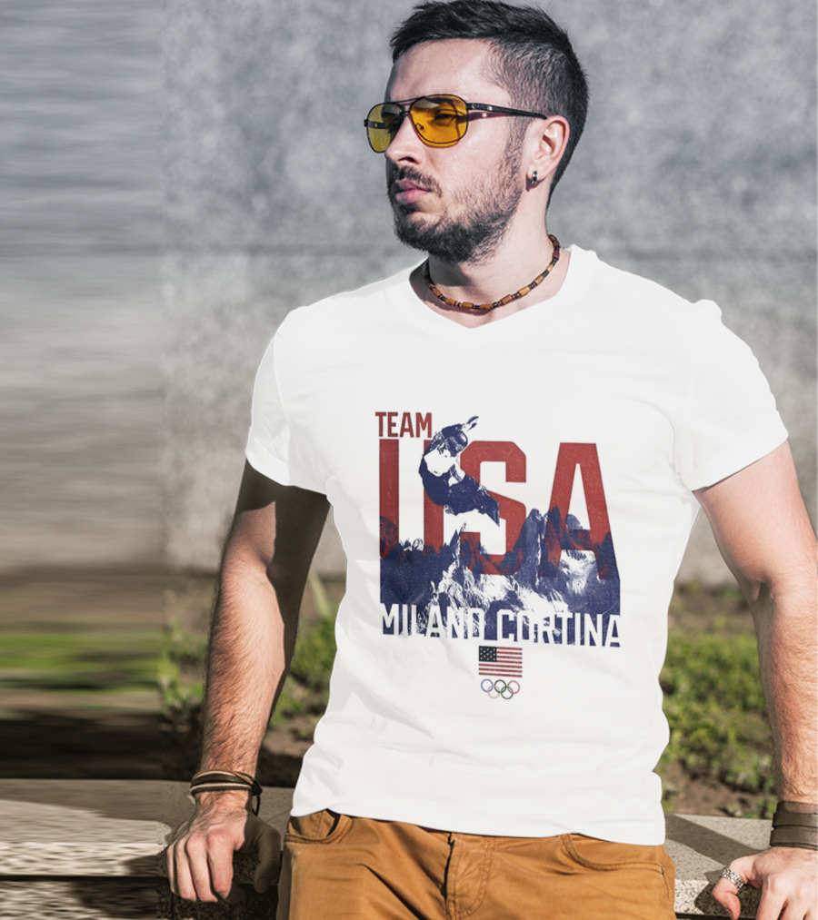 Team USA Olympic 2026 Milano Cortina American Flag T-Shirt