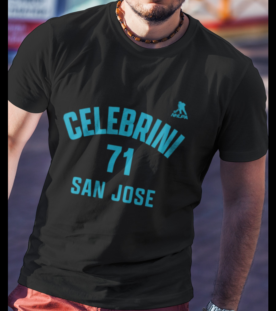 Macklin Celebrini 71 San Jose Sharks NHLPA T-Shirt