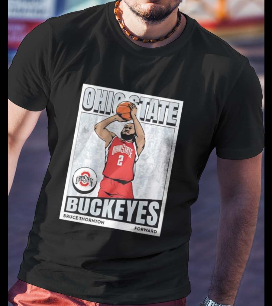 Ohio State Buckeyes Bruce Thornton Basketball Forward Nummer 2 T-Shirt