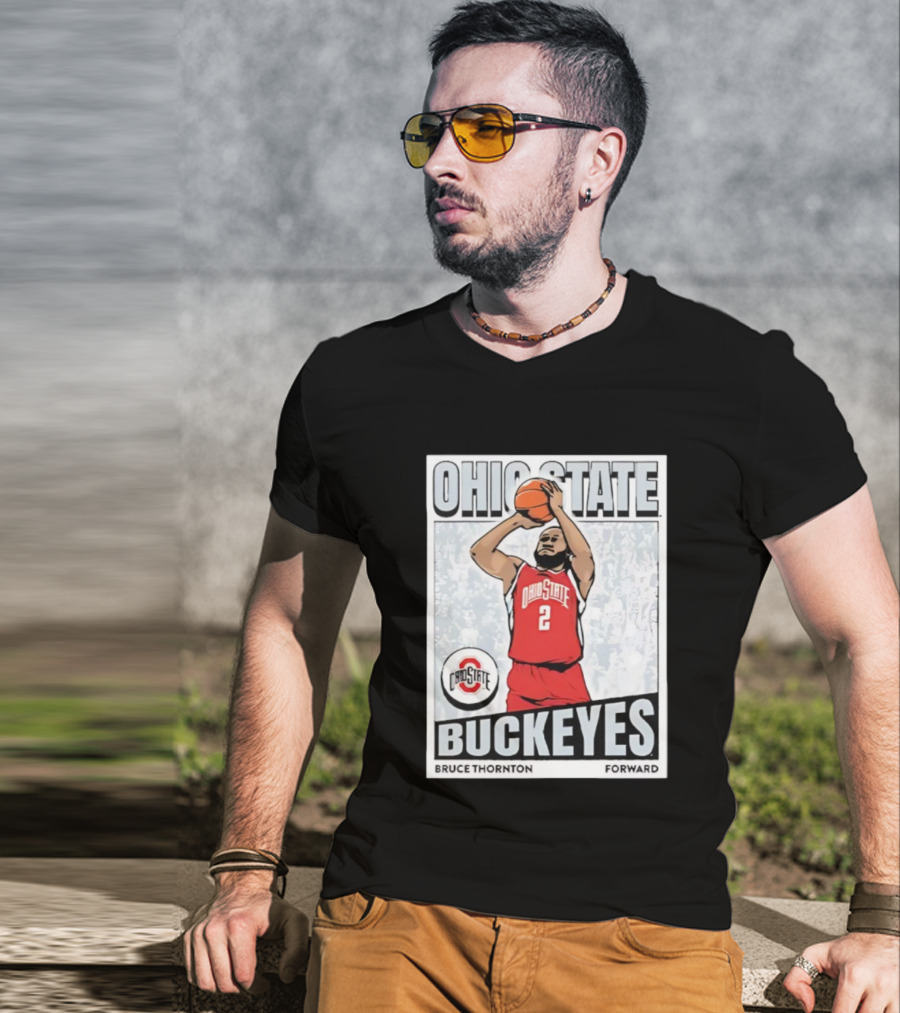 Ohio State Buckeyes Bruce Thornton Basketball Forward Nummer 2 T-Shirt