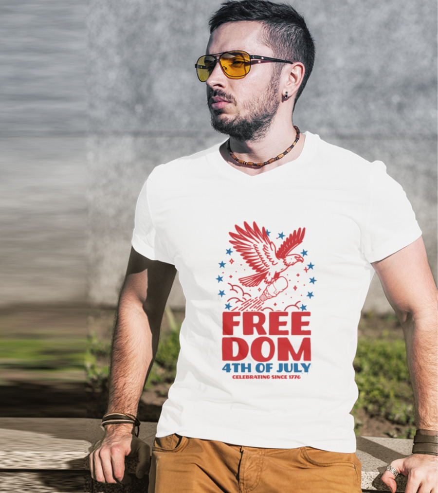 Andy’s Frozen Custard Freedom Eagle 4th Of July Celebrating Since 1776 T-Shirt