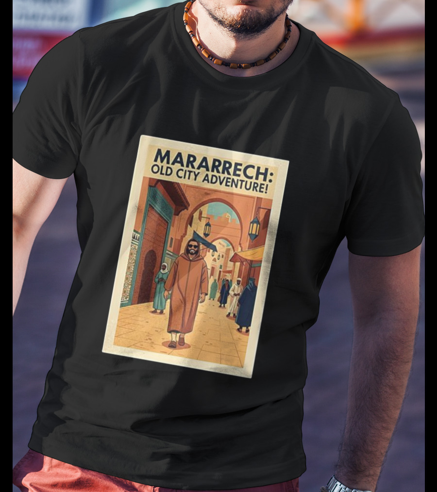 MARARRECH Old City Adventure Vintage Medina Travel Appeal T-Shirt