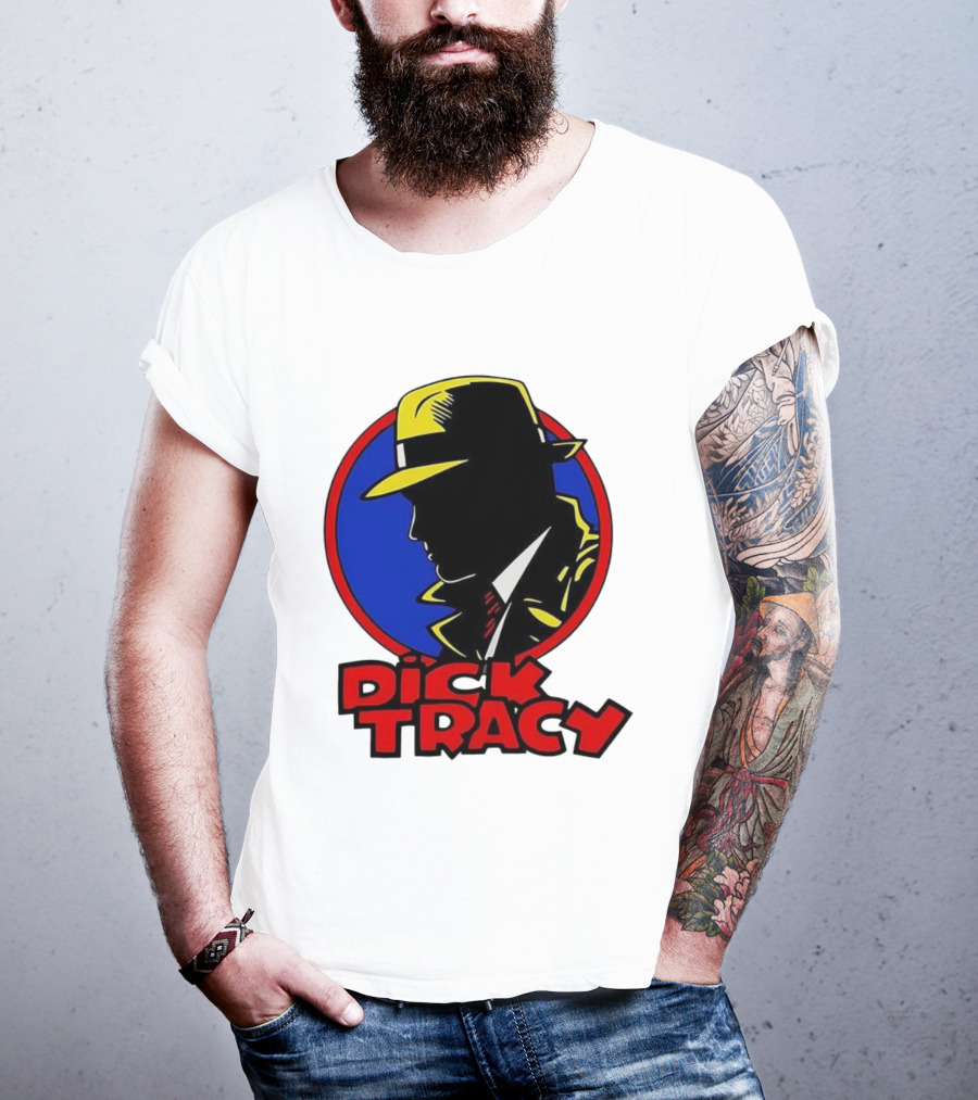 Dick Tracy Vintage Detective Icon Fedora Graphic T-Shirt
