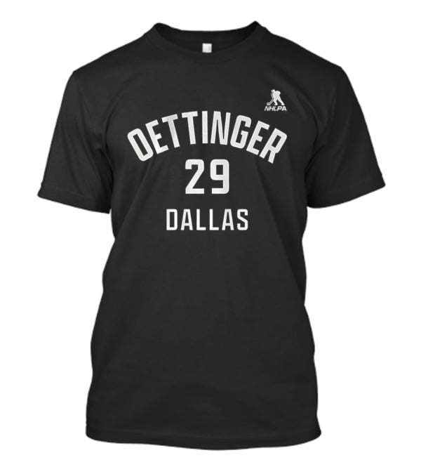 Oettinger 29 Dallas Stars Ice Hockey Name And Number T-Shirt