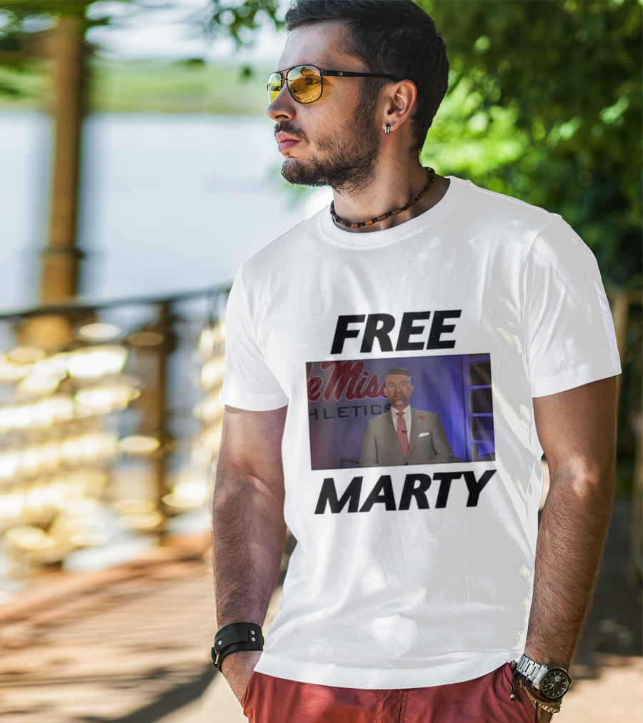 Marty Smith Free Marty Ole Miss Athletics T-Shirt