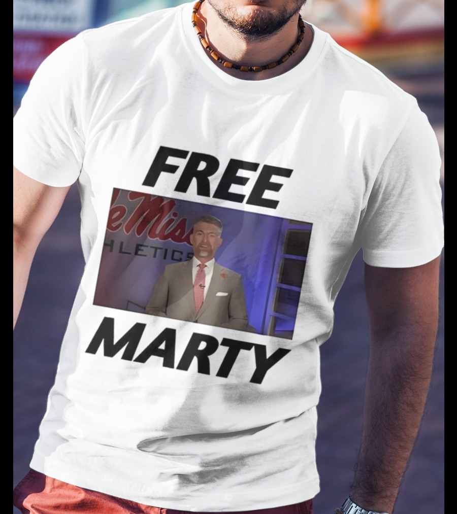 Marty Smith Free Marty Ole Miss Athletics T-Shirt