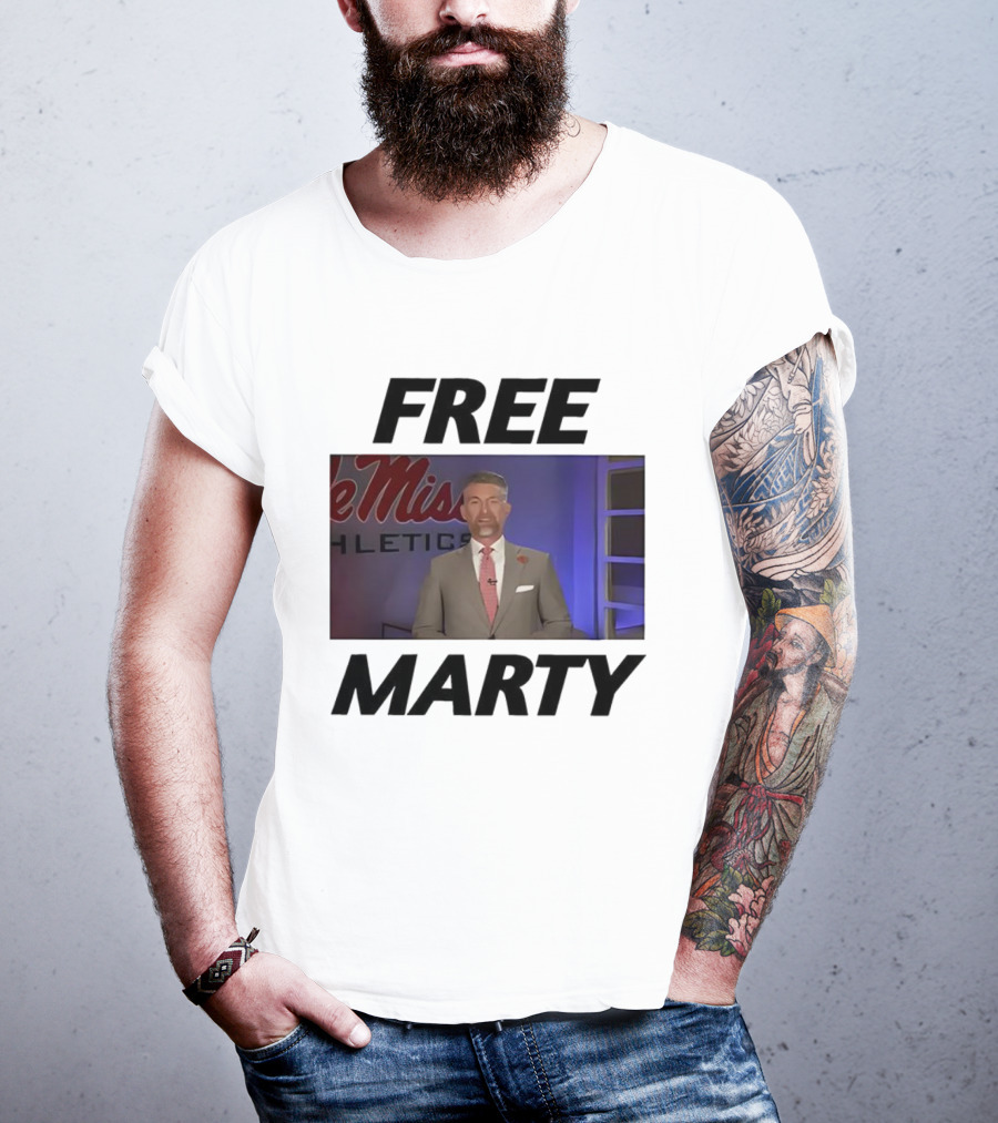 Marty Smith Free Marty Ole Miss Athletics T-Shirt