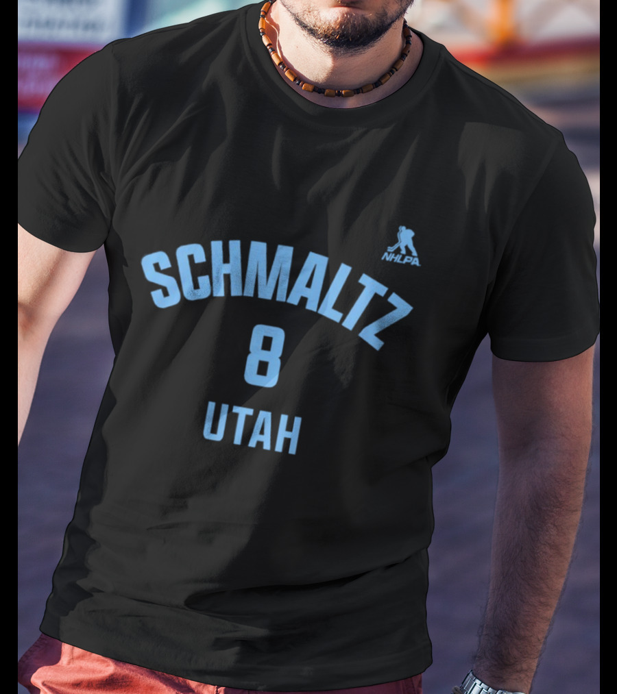 SCHMALTZ 8 UTAH NHLPA Mammoth Ice Hockey T-Shirt