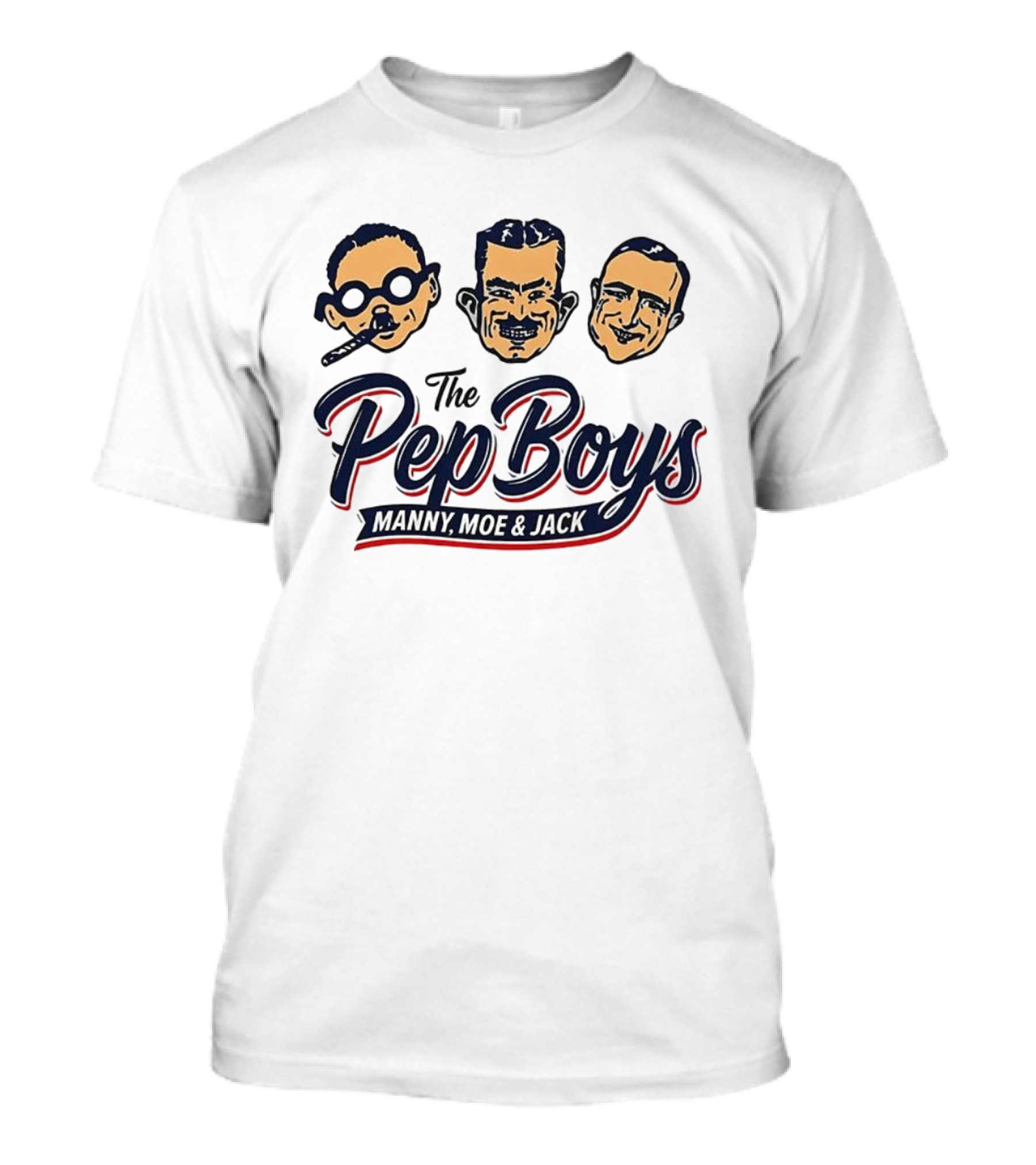 The Pep Boys Manny Moe & Jack Vintage Retro Style T-Shirt