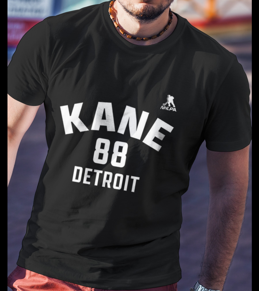 Patrick Kane 88 Detroit Red Wings NHL Iconic Jersey Style T-Shirt