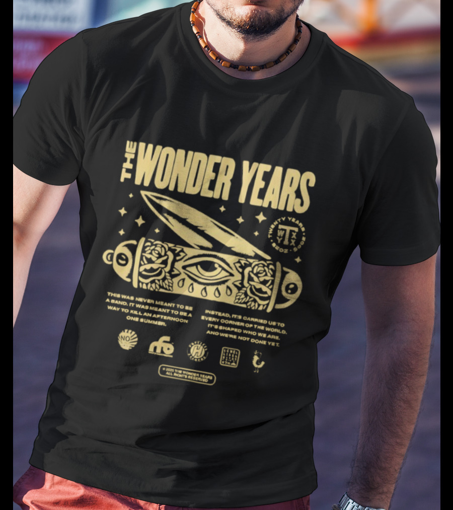 The Wonder Years Carhartt 20 Year Anniversary Collab With Eye Symbol And Knife T-Shirt
