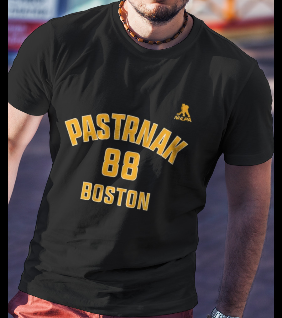 Boston Bruins David Pastrnak 88 Boston Team Fan Gear T-Shirt