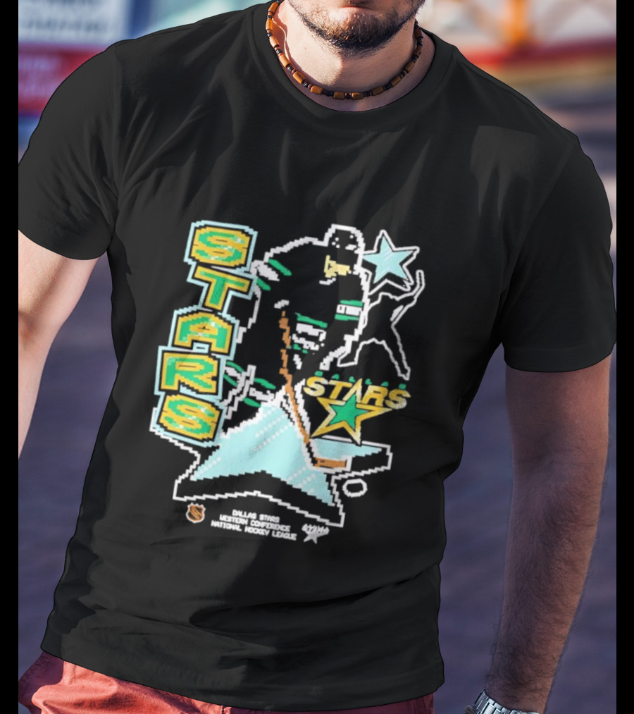 Dallas Stars Hockey Lamplighter Franklin Player Action T-Shirt