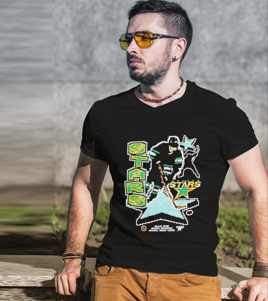 Dallas Stars Hockey Lamplighter Franklin Player Action T-Shirt