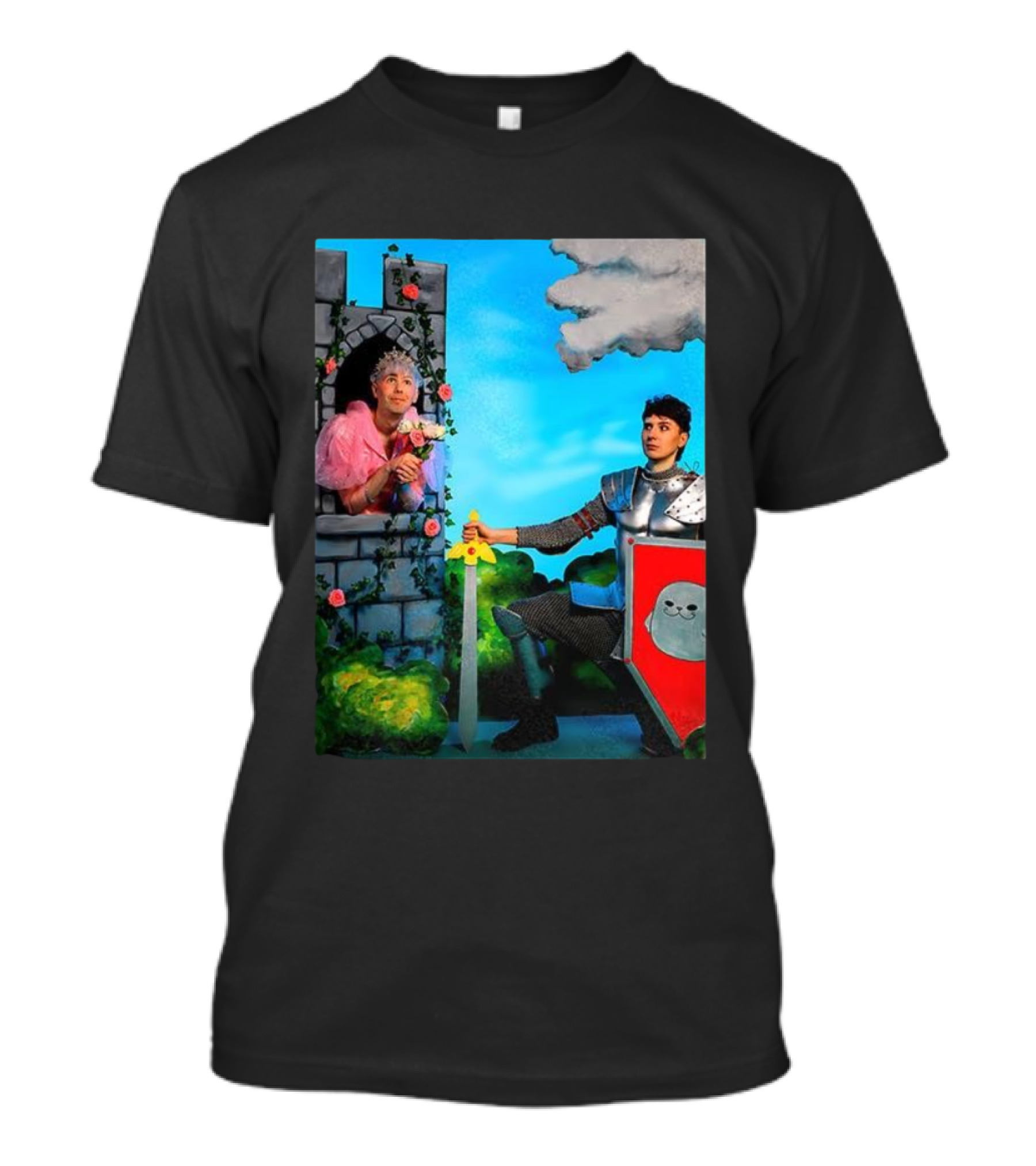 Dan Howell Phil Lester Princess Knight Drama Fantasy Scene T-Shirt