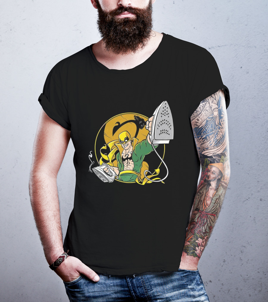 Ironing Fist Marvel Comics Parody Iron Fist Inspired T-Shirt
