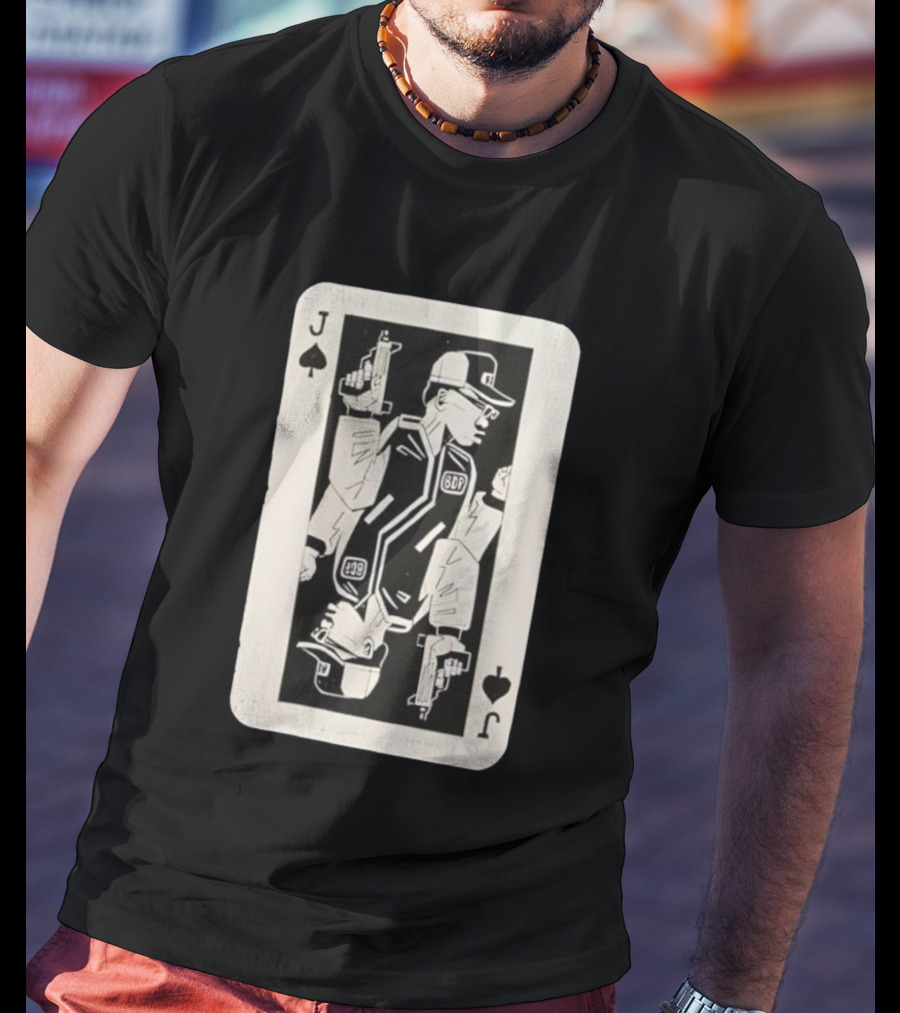 Jack Of Spades BDP 49 Retro Card Art T-Shirt