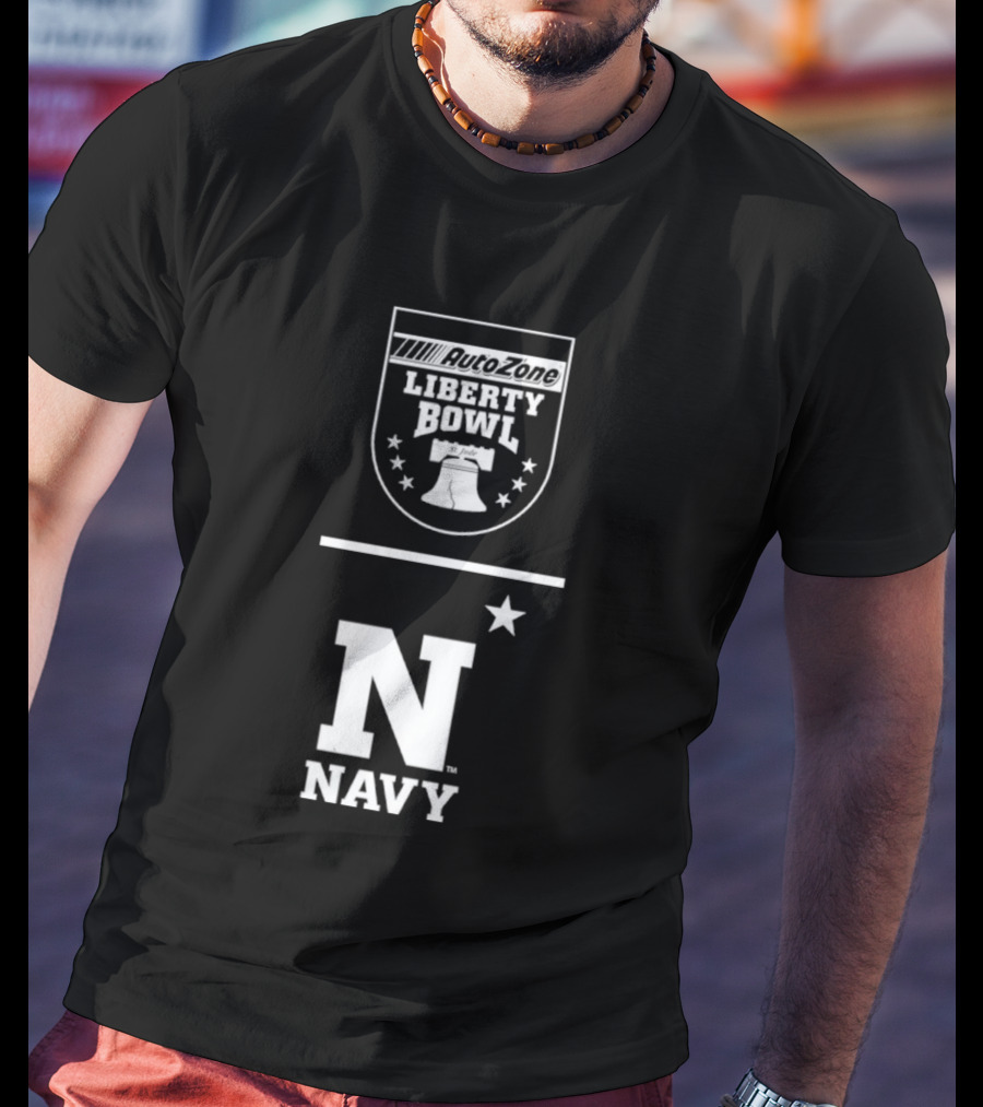 Navy Midshipmen N Star AutoZone Liberty Bowl T-Shirt