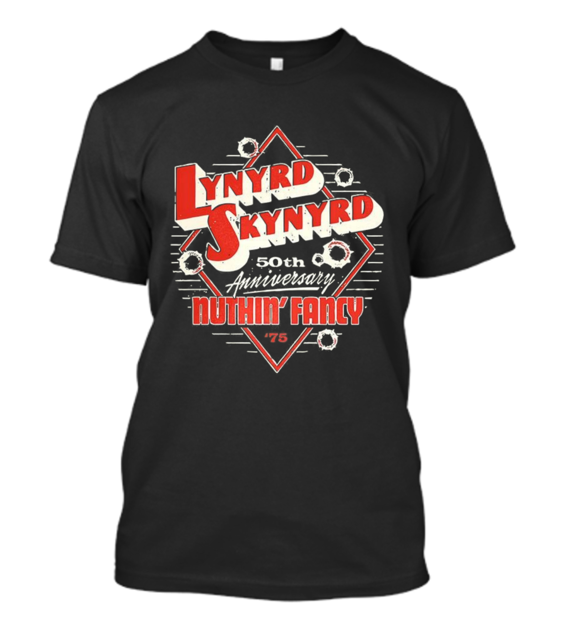 Lynyrd Skynyrd 50th Anniversary Nuthin' Fancy 1975 T-Shirt