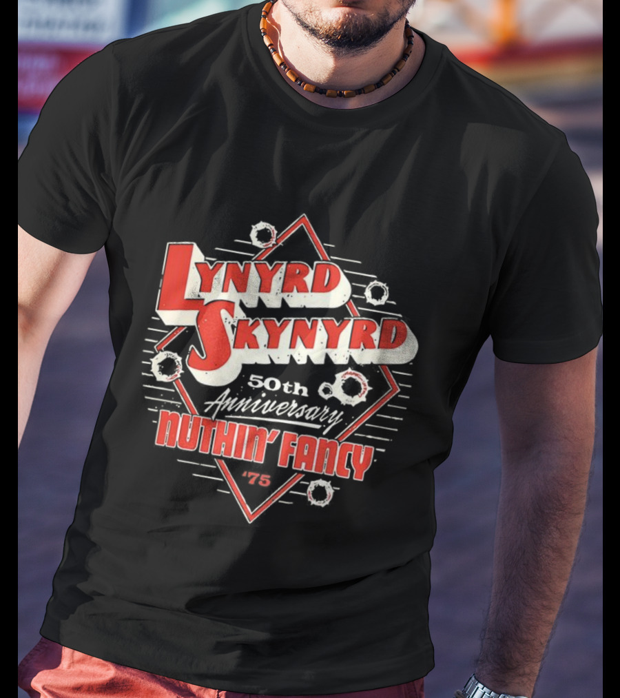 Lynyrd Skynyrd 50th Anniversary Nuthin' Fancy 1975 T-Shirt