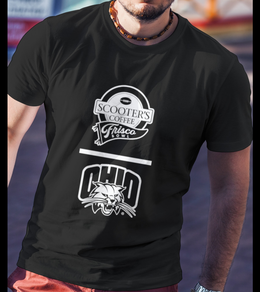 Ohio Bobcats Scooters Coffee Frisco Bowl 2025 T-Shirt
